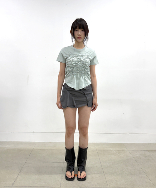 FLAREUP(フレアアップ)の「Cloud T-Shirt (FL-163_Mint)(Tシャツ/カットソー・レディース・ミント・1/2)」の4枚目の写真