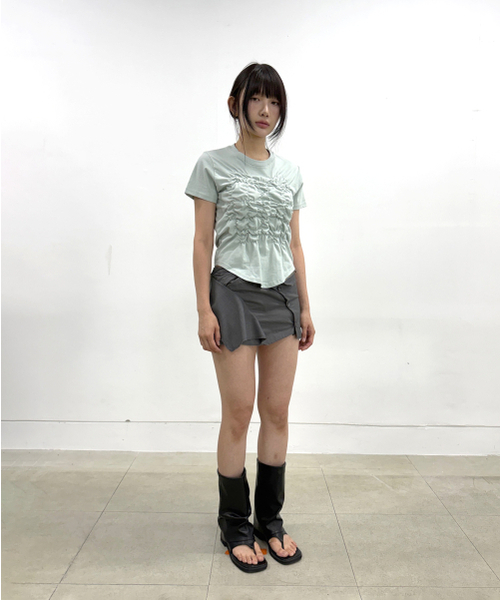 FLAREUP(フレアアップ)の「Cloud T-Shirt (FL-163_Mint)(Tシャツ/カットソー・レディース・ミント・1/2)」の5枚目の写真