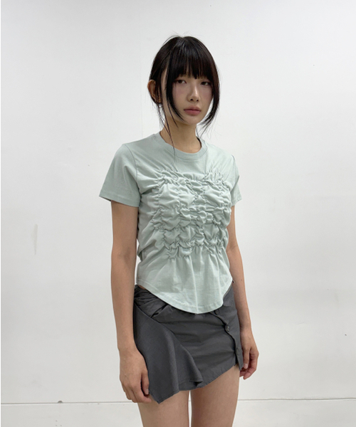 FLAREUP(フレアアップ)の「Cloud T-Shirt (FL-163_Mint)(Tシャツ/カットソー・レディース・ミント・1/2)」の7枚目の写真