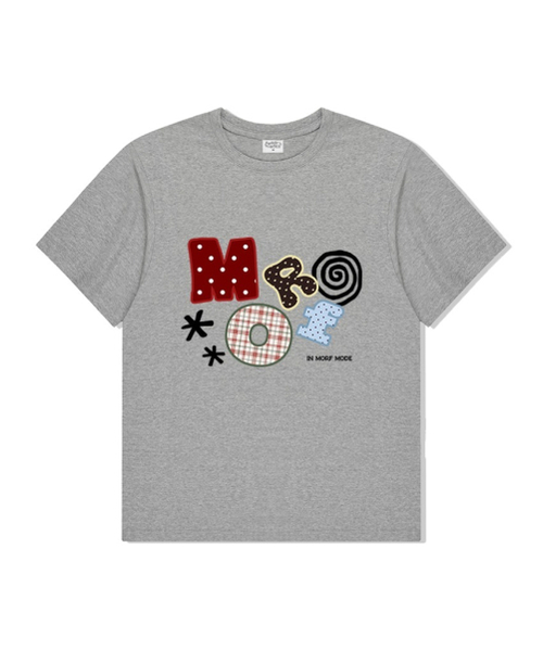 THEMORFHOUSE(ザモーフハウス)の「パターンMORF オーバーサイズ 半袖Tシャツ メランジグレー(Tシャツ/カットソー・レディース・その他・SMALL/MEDIUM/LARGE)」の1枚目の写真