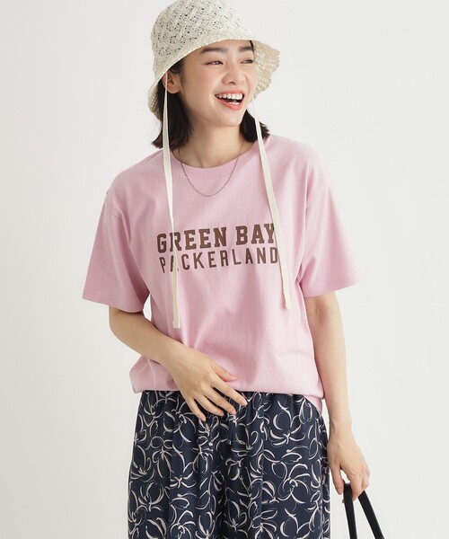 HONEYSUCKLE ROSE(ハニーサックルローズ)の「プリントTシャツ(Tシャツ/カットソー・レディース・ダークグリーン/チャコールグレー/ホワイト・03/05/04)」の4枚目の写真
