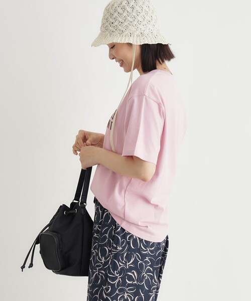 HONEYSUCKLE ROSE(ハニーサックルローズ)の「プリントTシャツ(Tシャツ/カットソー・レディース・ダークグリーン/チャコールグレー/ホワイト・03/05/04)」の5枚目の写真