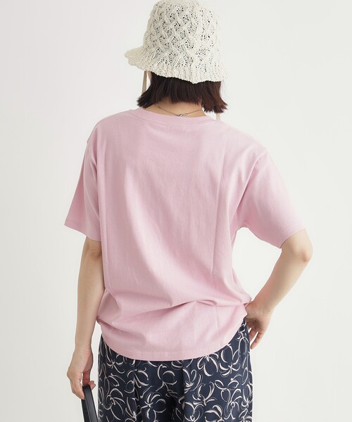 HONEYSUCKLE ROSE(ハニーサックルローズ)の「プリントTシャツ(Tシャツ/カットソー・レディース・ダークグリーン/チャコールグレー/ホワイト・03/05/04)」の6枚目の写真