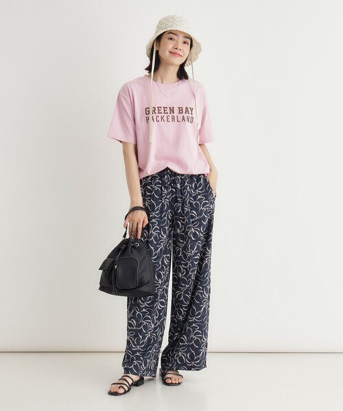HONEYSUCKLE ROSE(ハニーサックルローズ)の「プリントTシャツ(Tシャツ/カットソー・レディース・ダークグリーン/チャコールグレー/ホワイト・03/05/04)」の7枚目の写真