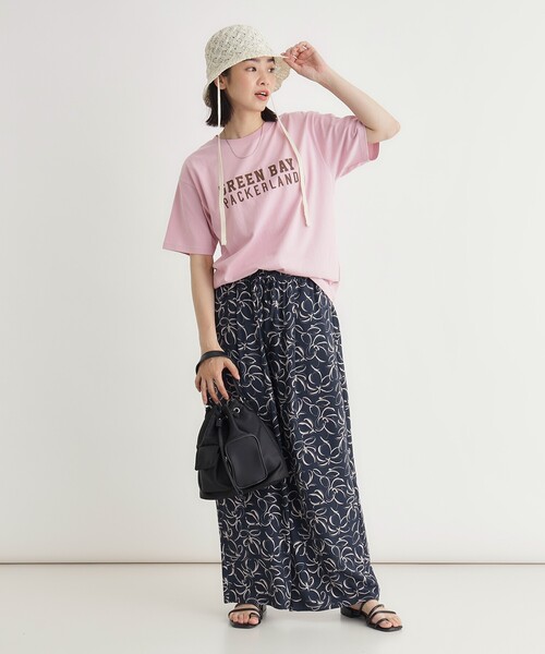HONEYSUCKLE ROSE(ハニーサックルローズ)の「プリントTシャツ(Tシャツ/カットソー・レディース・ダークグリーン/チャコールグレー/ホワイト・03/05/04)」の8枚目の写真