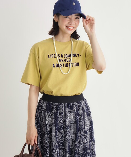 HONEYSUCKLE ROSE(ハニーサックルローズ)の「プリントTシャツ(Tシャツ/カットソー・レディース・ダークグリーン/チャコールグレー/ホワイト・03/05/04)」の14枚目の写真