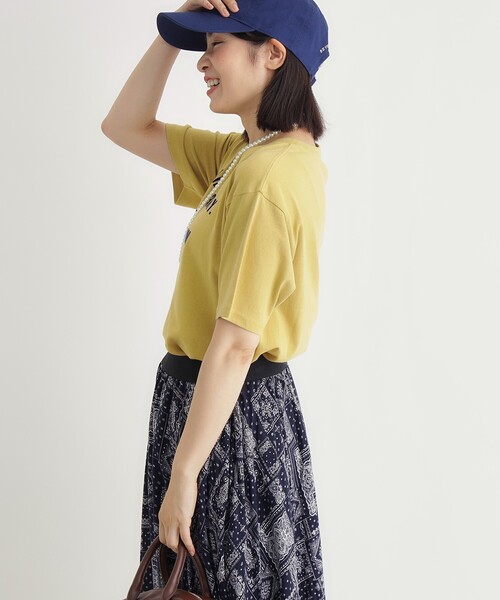 HONEYSUCKLE ROSE(ハニーサックルローズ)の「プリントTシャツ(Tシャツ/カットソー・レディース・ダークグリーン/チャコールグレー/ホワイト・03/05/04)」の15枚目の写真