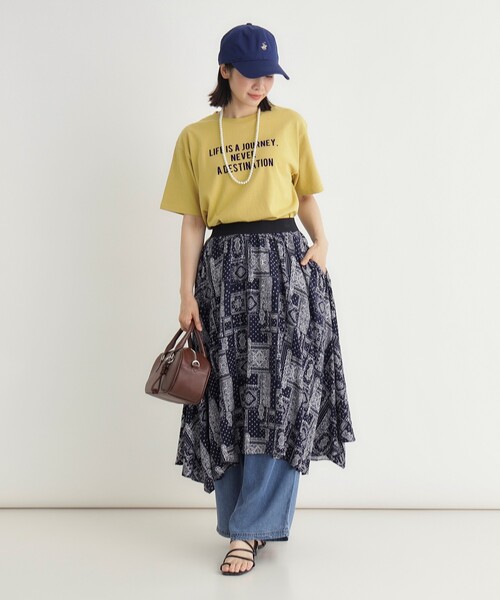 HONEYSUCKLE ROSE(ハニーサックルローズ)の「プリントTシャツ(Tシャツ/カットソー・レディース・ダークグリーン/チャコールグレー/ホワイト・03/05/04)」の17枚目の写真