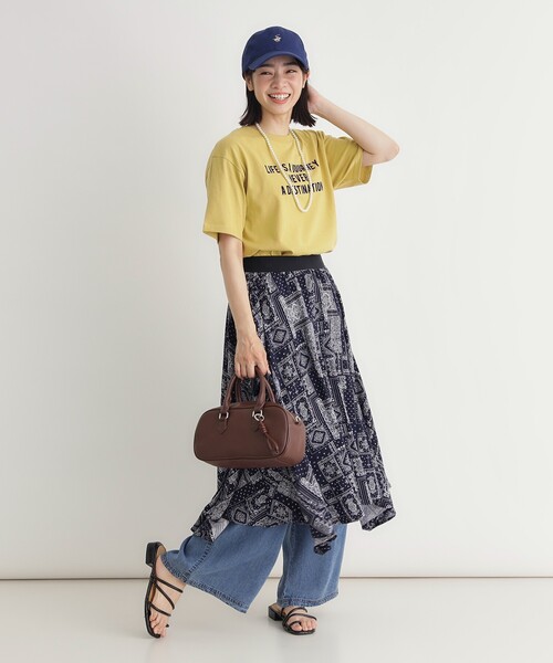 HONEYSUCKLE ROSE(ハニーサックルローズ)の「プリントTシャツ(Tシャツ/カットソー・レディース・ダークグリーン/チャコールグレー/ホワイト・03/05/04)」の18枚目の写真