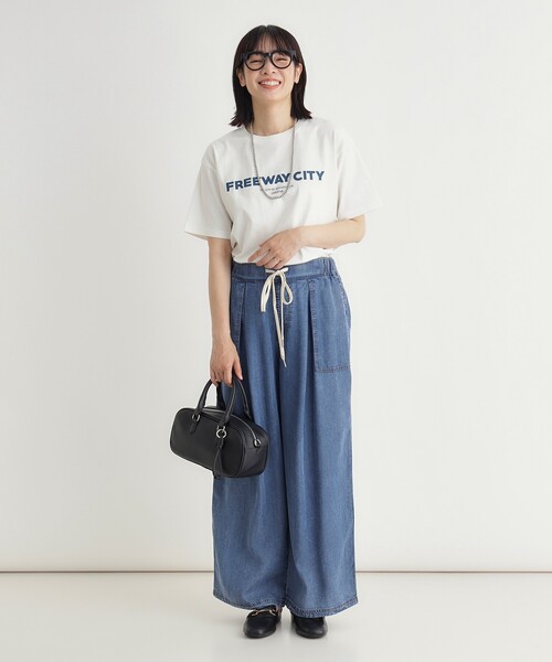 HONEYSUCKLE ROSE(ハニーサックルローズ)の「プリントTシャツ(Tシャツ/カットソー・レディース・ダークグリーン/チャコールグレー/ホワイト・03/05/04)」の22枚目の写真