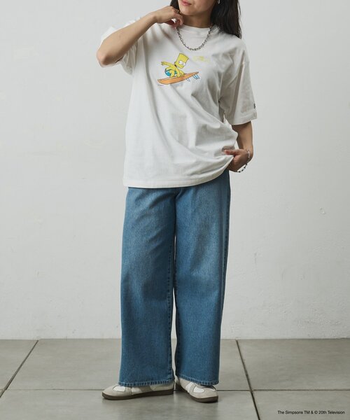 COLONY 2139（コロニートゥーワンスリーナイン）の「ConVenir/ザ・シンプソンズ/バート/サーフTシャツ（Tシャツ/カットソー・メンズ・ホワイト/ブラック・MEDIUM/LARGE）」の15枚目の写真