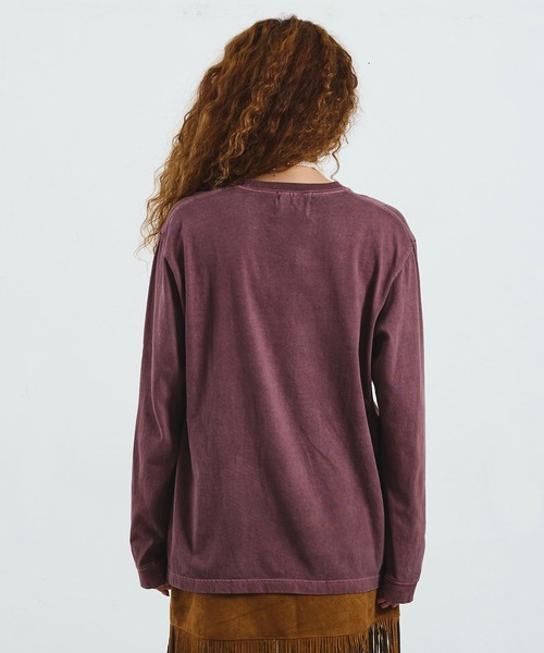 ROSE BUD(ローズバッド)の「CREOLME/HOME ALONE L/S TEE(Tシャツ/カットソー・レディース・ブラック/バーガンディー・ONE SIZE)」の6枚目の写真