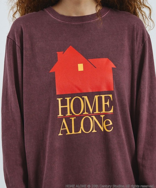 ROSE BUD(ローズバッド)の「CREOLME/HOME ALONE L/S TEE(Tシャツ/カットソー・レディース・ブラック/バーガンディー・ONE SIZE)」の13枚目の写真
