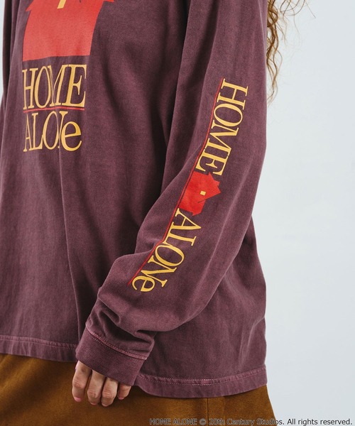 ROSE BUD(ローズバッド)の「CREOLME/HOME ALONE L/S TEE(Tシャツ/カットソー・レディース・ブラック/バーガンディー・ONE SIZE)」の14枚目の写真