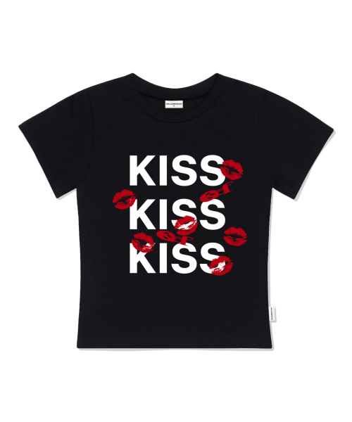 ESCAPEFROM(エスケープフロム)の「KISS KISS KISSプリントスリムフィット半袖Tシャツアイボリー(Tシャツ/カットソー・レディース・その他・LARGE/MEDIUM)」の2枚目の写真