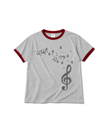 MUSIC NOTE リンガー半袖Tシャツ