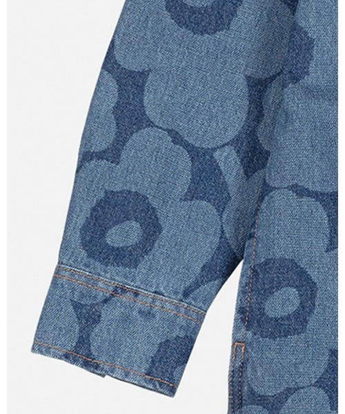 marimekko（マリメッコ）の「【Maridenim】 Nakemys Unikko / Long- shirt（シャツ/ブラウス・レディース・ネイビー・40/42/38/36/34/32）」の9枚目の写真