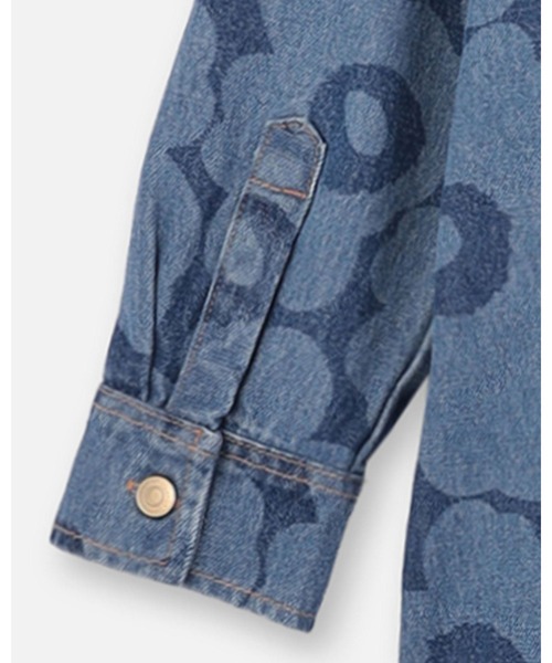 marimekko（マリメッコ）の「【Maridenim】 Nakemys Unikko / Long- shirt（シャツ/ブラウス・レディース・ネイビー・40/42/38/36/34/32）」の10枚目の写真