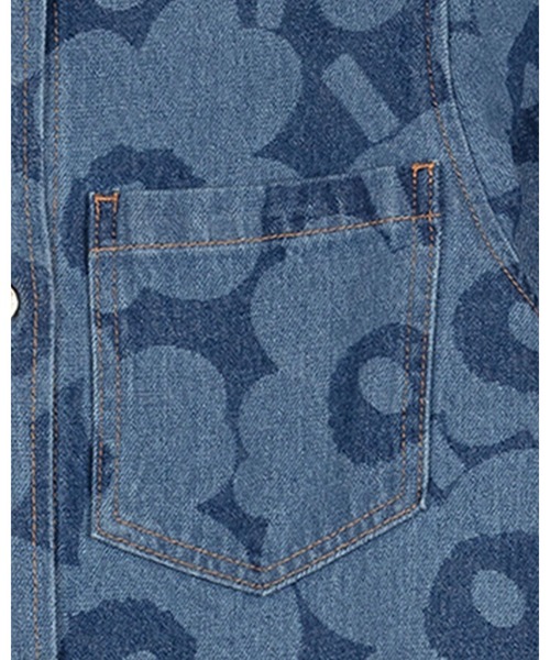 marimekko（マリメッコ）の「【Maridenim】 Nakemys Unikko / Long- shirt（シャツ/ブラウス・レディース・ネイビー・40/42/38/36/34/32）」の12枚目の写真