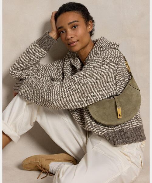 POLO RALPH LAUREN(ポロ ラルフ ローレン)の「Polo ID スエード ミニ ショルダー バッグ(ショルダーバッグ・レディース・グリーン・ONE)」の8枚目の写真