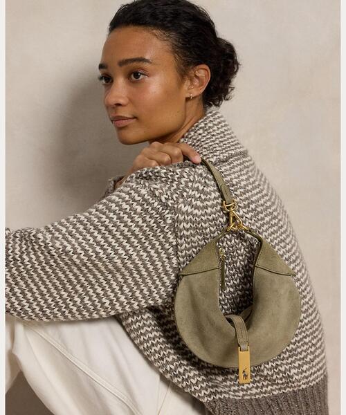 POLO RALPH LAUREN(ポロ ラルフ ローレン)の「Polo ID スエード ミニ ショルダー バッグ(ショルダーバッグ・レディース・グリーン・ONE)」の7枚目の写真