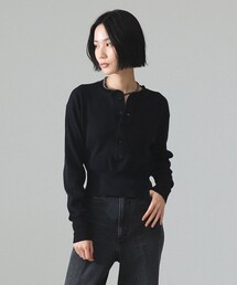 maturely / サーマル ヘンリー ロングスリーブ Tシャツ