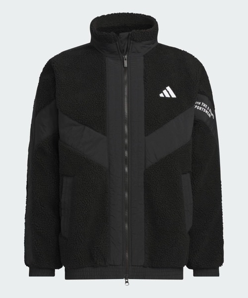 adidas(アディダス)の「ワーディングパック ルーズフィット ジャケット / アディダス adidas(ブルゾン・メンズ・ブラック・XX-LARGE/3XL/LARGE/MEDIUM/SMALL/X-LARGE/X-SMALL)」の4枚目の写真