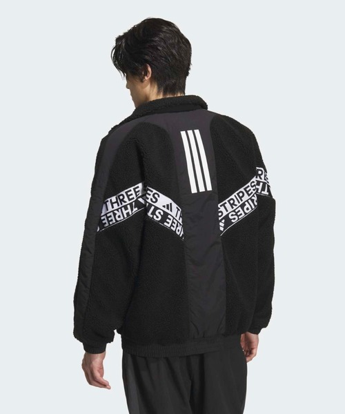 adidas(アディダス)の「ワーディングパック ルーズフィット ジャケット / アディダス adidas(ブルゾン・メンズ・ブラック・XX-LARGE/3XL/LARGE/MEDIUM/SMALL/X-LARGE/X-SMALL)」の2枚目の写真