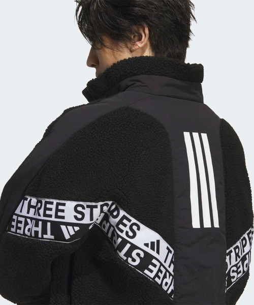 adidas(アディダス)の「ワーディングパック ルーズフィット ジャケット / アディダス adidas(ブルゾン・メンズ・ブラック・XX-LARGE/3XL/LARGE/MEDIUM/SMALL/X-LARGE/X-SMALL)」の5枚目の写真