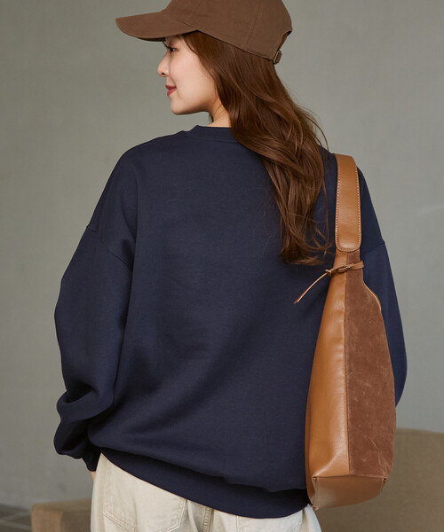 MARY QUANT(マリークワント)の「MARY QUANT × PUBLUX/マリークワント レース 異素材 デイジー アート 裏起毛 スウェット 限定展開(スウェット・レディース・グレー/ネイビー/チャコールグレー・フリ-)」の5枚目の写真