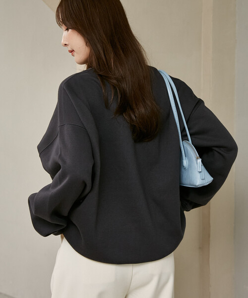 MARY QUANT(マリークワント)の「MARY QUANT × PUBLUX/マリークワント レース 異素材 デイジー アート 裏起毛 スウェット 限定展開(スウェット・レディース・グレー/ネイビー/チャコールグレー・フリ-)」の14枚目の写真