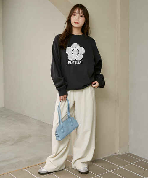 MARY QUANT(マリークワント)の「MARY QUANT × PUBLUX/マリークワント レース 異素材 デイジー アート 裏起毛 スウェット 限定展開(スウェット・レディース・グレー/ネイビー/チャコールグレー・フリ-)」の18枚目の写真