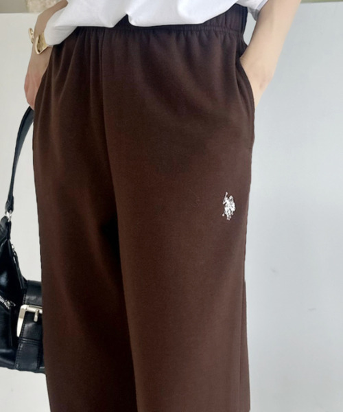 U.S. POLO ASSN.(ユーエスポロアッスン)の「【Ada.別注 U.S. POLO ASSN】裾ドロスト ワイド スウェットパンツ(その他パンツ・レディース・グレー/ブラック/ブラウン・L/S/M)」の17枚目の写真