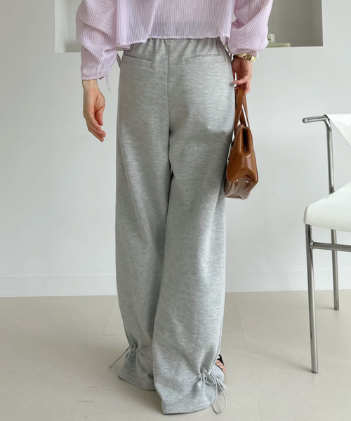 U.S. POLO ASSN.(ユーエスポロアッスン)の「【Ada.別注 U.S. POLO ASSN】裾ドロスト ワイド スウェットパンツ(その他パンツ・レディース・グレー/ブラック/ブラウン・L/S/M)」の10枚目の写真