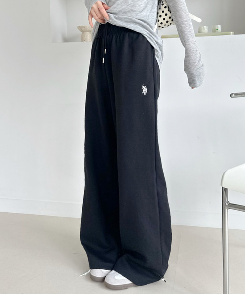 U.S. POLO ASSN.(ユーエスポロアッスン)の「【Ada.別注 U.S. POLO ASSN】裾ドロスト ワイド スウェットパンツ(その他パンツ・レディース・グレー/ブラック/ブラウン・L/S/M)」の22枚目の写真