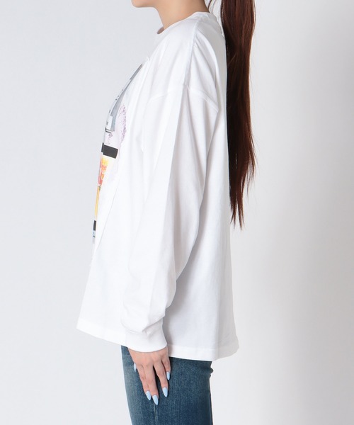 Cepica(セピカ)の「【MARECHAL TERRE / マルシャルテル】コラージュロングT(Tシャツ/カットソー・レディース・ブラック/オフホワイト・FREE)」の3枚目の写真