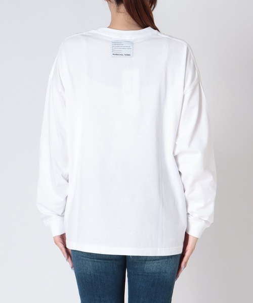 Cepica(セピカ)の「【MARECHAL TERRE / マルシャルテル】コラージュロングT(Tシャツ/カットソー・レディース・ブラック/オフホワイト・FREE)」の4枚目の写真