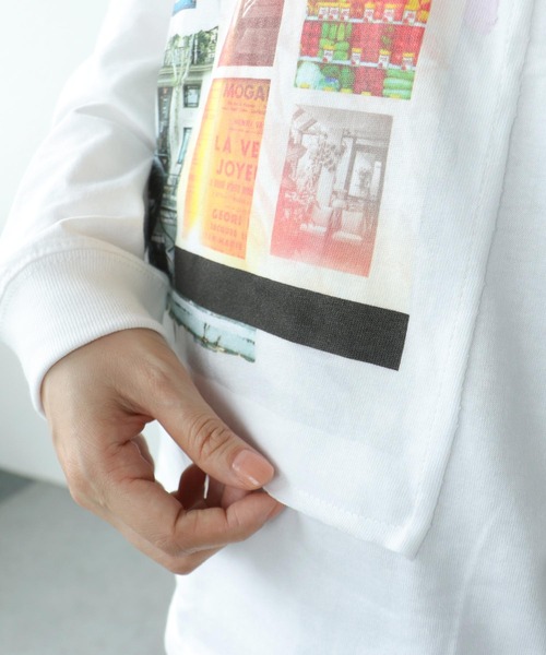 Cepica(セピカ)の「【MARECHAL TERRE / マルシャルテル】コラージュロングT(Tシャツ/カットソー・レディース・ブラック/オフホワイト・FREE)」の16枚目の写真