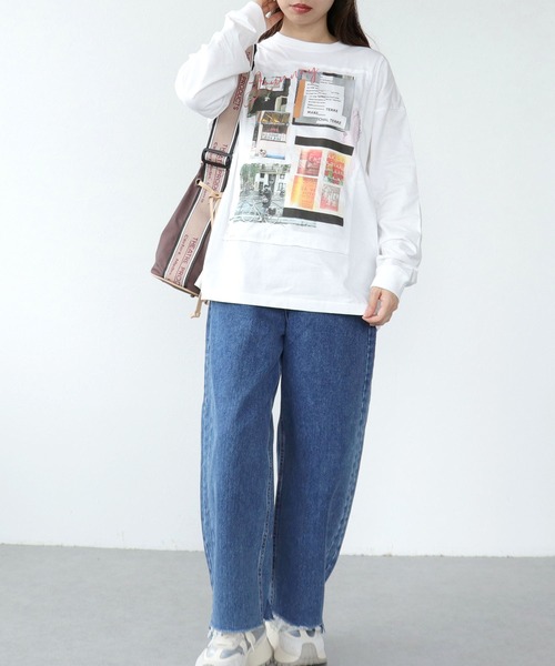 Cepica(セピカ)の「【MARECHAL TERRE / マルシャルテル】コラージュロングT(Tシャツ/カットソー・レディース・ブラック/オフホワイト・FREE)」の17枚目の写真