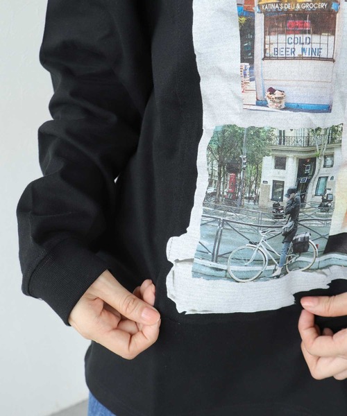 Cepica(セピカ)の「【MARECHAL TERRE / マルシャルテル】コラージュロングT(Tシャツ/カットソー・レディース・ブラック/オフホワイト・FREE)」の20枚目の写真