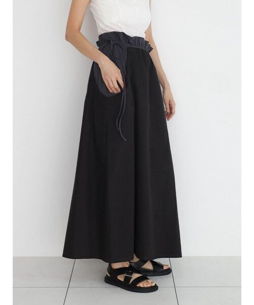 FIKA.(フィーカ)の「Gather waist docking skirt(スカート・レディース・チャコール/ブラウン・FREE)」の19枚目の写真
