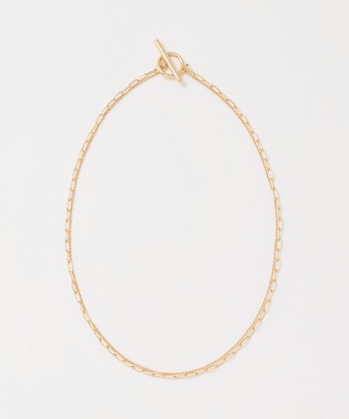 A DAY IN THE LIFE UNITED ARROWS(アデイインザライフユナイテッドアローズ)の「ダブルチェーン ネックレス <A DAY IN THE LIFE>(リング・レディース・シルバー/ゴールド・FREE)」の3枚目の写真