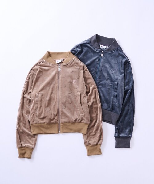 FILA(フィラ)の「【 FILA 別注 】ドットベロアトラックジャケット(その他アウター・レディース・ベージュ/チャコールグレー・LARGE/MEDIUM)」の19枚目の写真