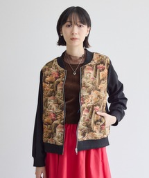 ゴブラン切替ブルゾン