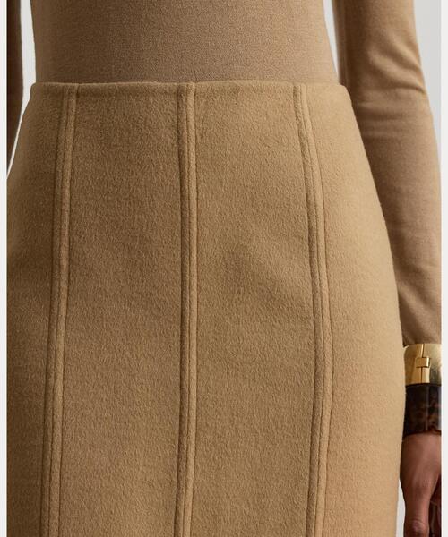 LAUREN RALPH LAUREN(ローレン ラルフ ローレン)の「ダブルフェイスド ウールブレンド ペンシル スカート(スカート・レディース・ブラウン系5・0/4/2/00)」の5枚目の写真