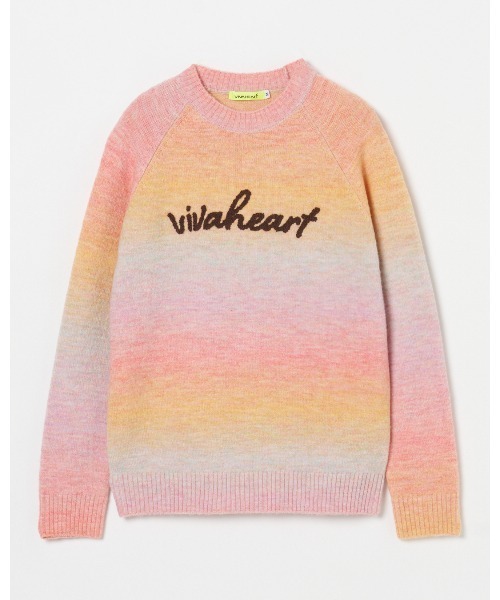 VIVA HEART(ビバハート)の「【VIVA HEART/GOLF】 カスリグラデーションニット(ニット/セーター・レディース・ブルー/オレンジ/ピンク・42/38/40)」の1枚目の写真