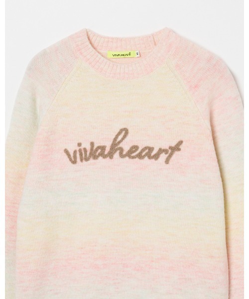 VIVA HEART(ビバハート)の「【VIVA HEART/GOLF】 カスリグラデーションニット(ニット/セーター・レディース・ブルー/オレンジ/ピンク・42/38/40)」の7枚目の写真