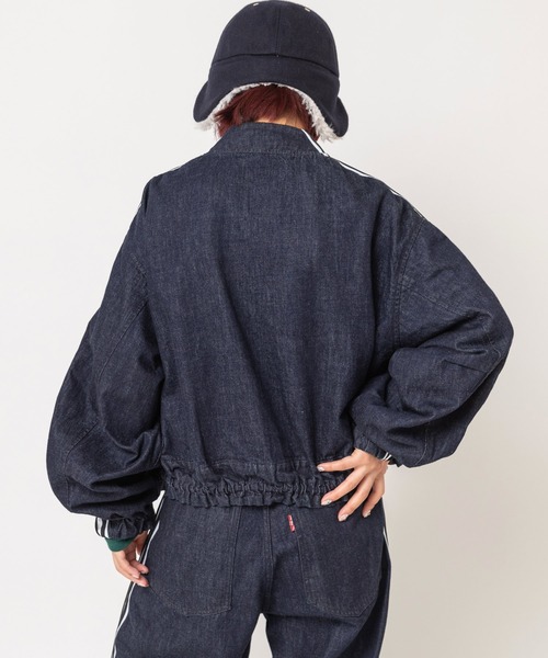 RNA(アールエヌエー)の「J2205 トラックルーズジャケット(ノーカラージャケット・レディース・ワンウォッシュ・MEDIUM)」の4枚目の写真