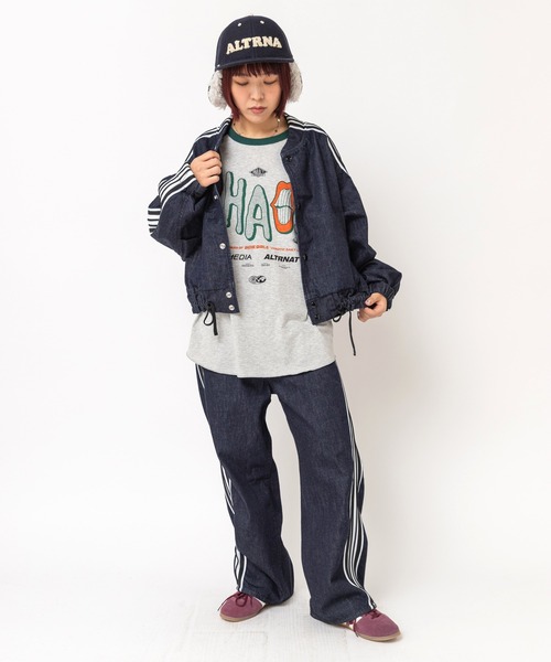 RNA(アールエヌエー)の「J2205 トラックルーズジャケット(ノーカラージャケット・レディース・ワンウォッシュ・MEDIUM)」の6枚目の写真