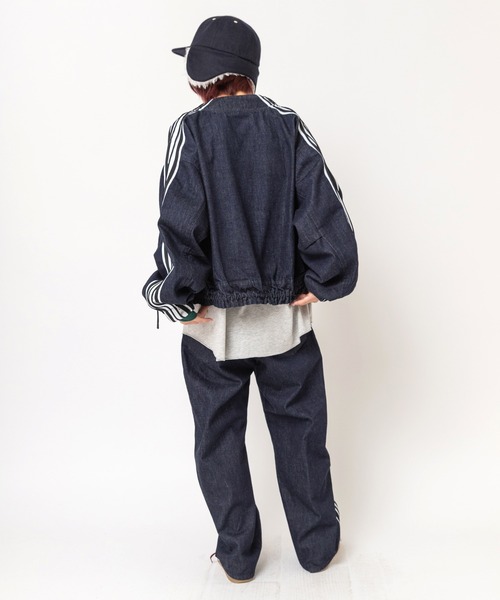 RNA(アールエヌエー)の「J2205 トラックルーズジャケット(ノーカラージャケット・レディース・ワンウォッシュ・MEDIUM)」の9枚目の写真